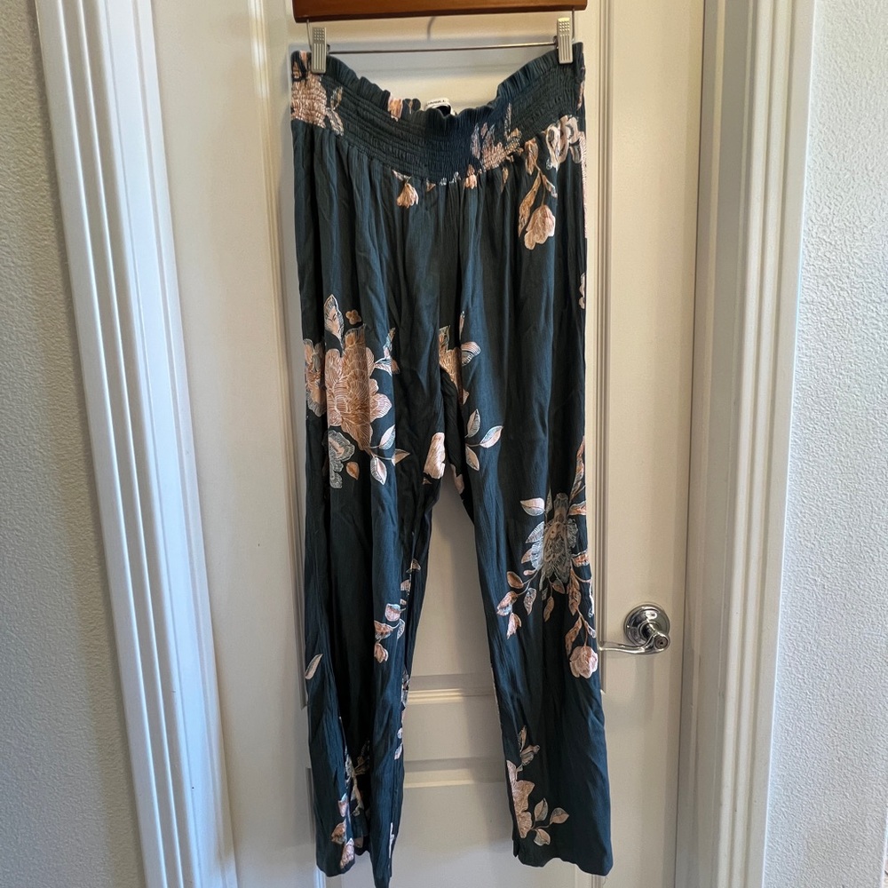 Floral Wide Leg Pants